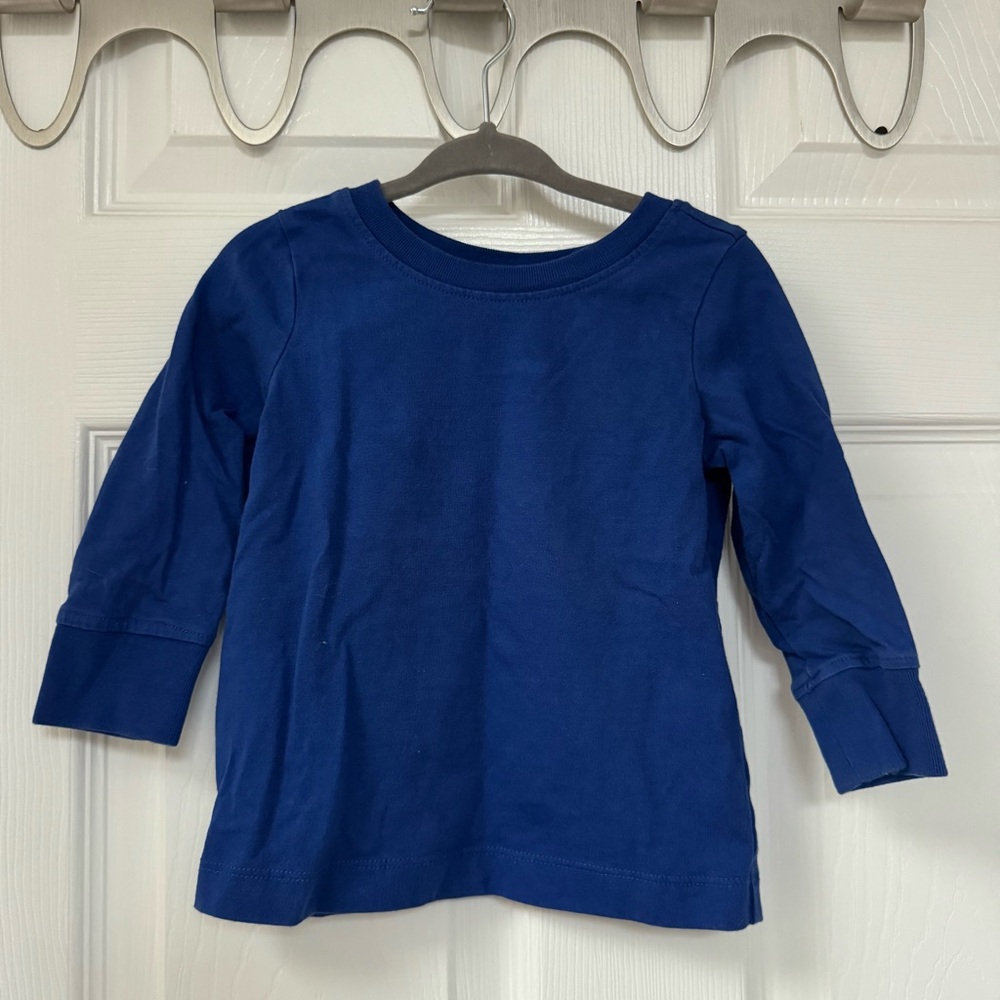 👕 Hanna Andersson Blue Long Sleeve Tee